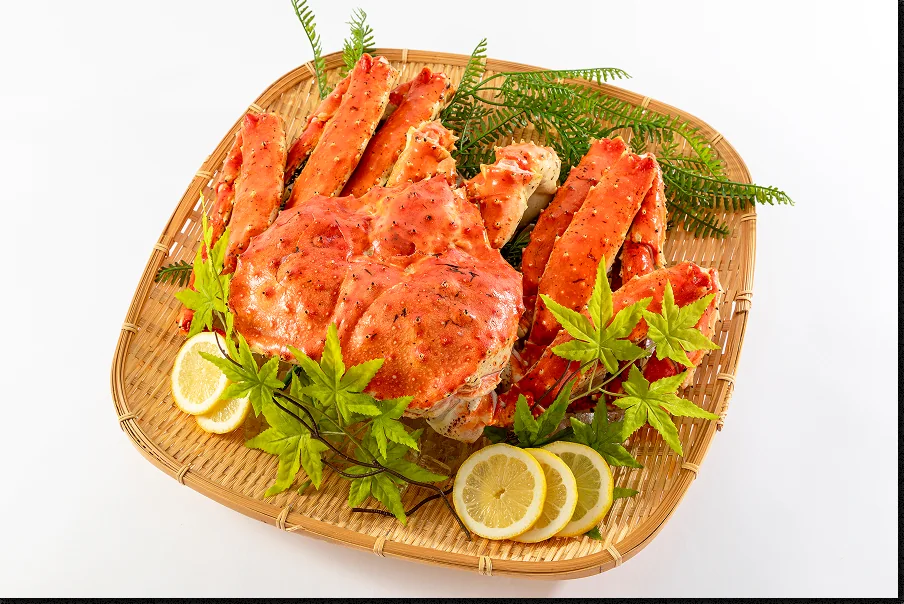 Frozen red king crab